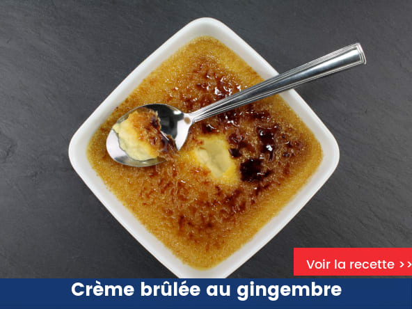 Crème brûlée au gingembre